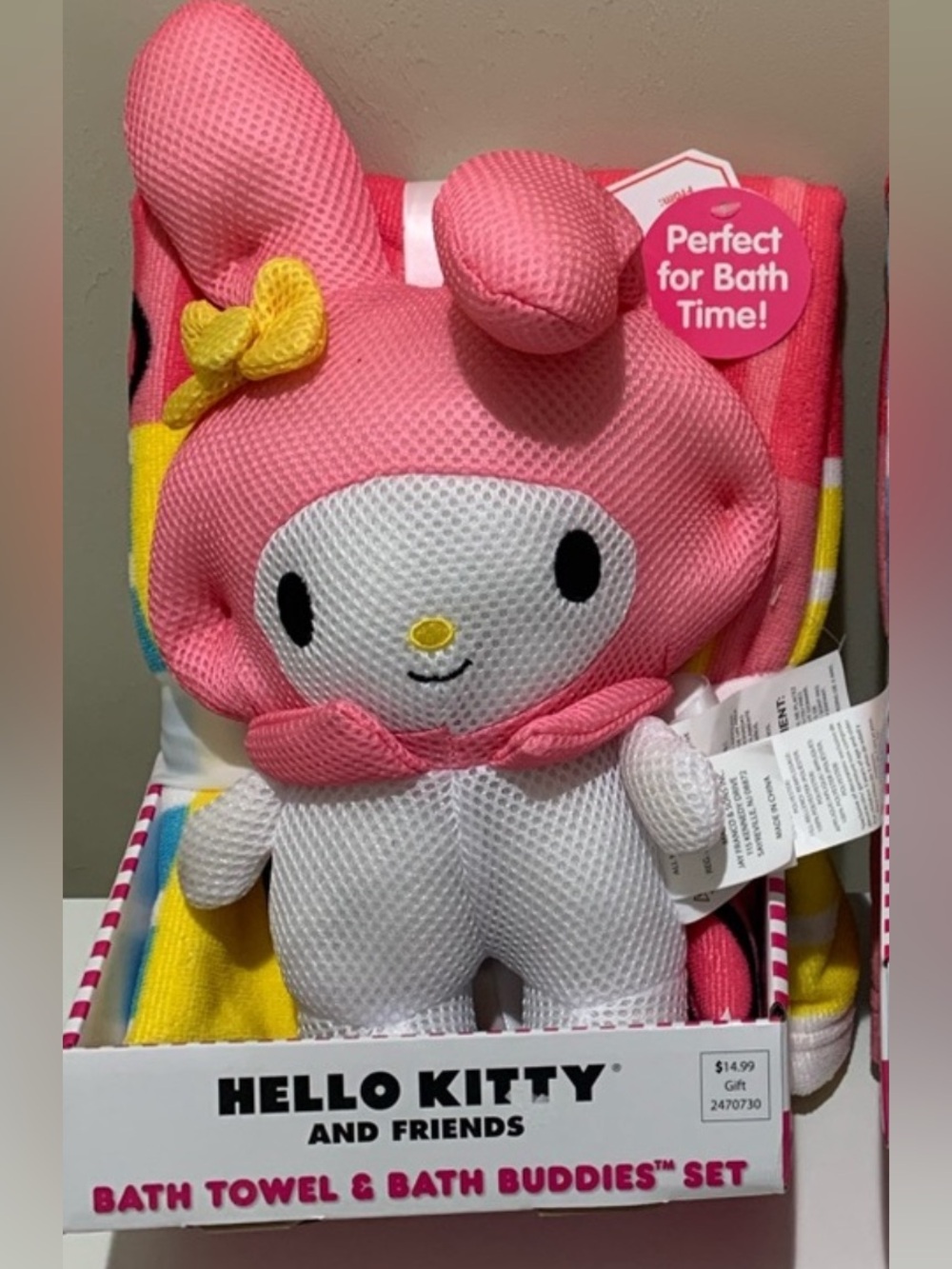 Hello Kitty & Friends Pink My Melody Bath Plush Set